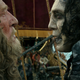 Barbosa (Geoffrey Rush) and Salazar (Javier Bardem)